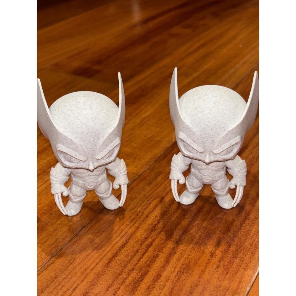 Chibi Wolverine Figure 10-Pack Unpainted White Fan Art Collectible Ready 4 Paint
